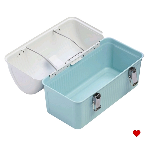 Hearth & Hand Magnolia Stanley 10qt Stainless Steel Lunch Box Soft Blue White - Picture 1 of 2